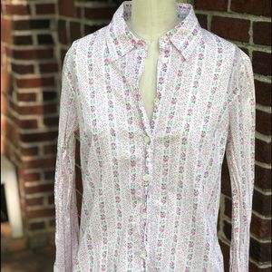 Floral J Crew Blouse